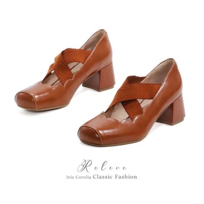 Iris Corolla Releve Cross Strap Mary Jane Shoes II(Reservation/6 Colours/Full Payment Without Shipping)